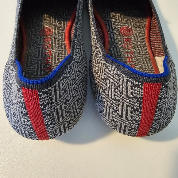 Rothy's Charcoal Grid Loafers Size 10.5 - Picture 5 of 9